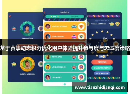 基于赛事动态积分优化用户体验提升参与度与忠诚度策略